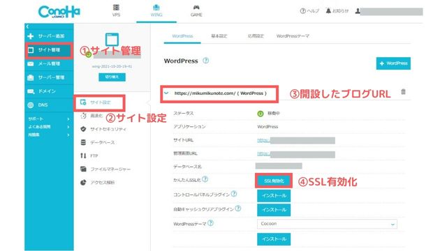 Wordpress　SSL設定